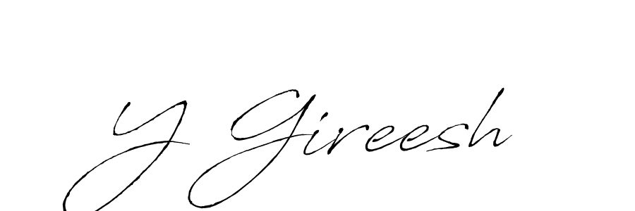 Once you've used our free online signature maker to create your best signature Antro_Vectra style, it's time to enjoy all of the benefits that Y Gireesh name signing documents. Y Gireesh signature style 6 images and pictures png