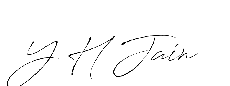 Also we have Y H Jain name is the best signature style. Create professional handwritten signature collection using Antro_Vectra autograph style. Y H Jain signature style 6 images and pictures png