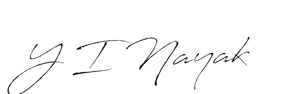 Y I Nayak stylish signature style. Best Handwritten Sign (Antro_Vectra) for my name. Handwritten Signature Collection Ideas for my name Y I Nayak. Y I Nayak signature style 6 images and pictures png