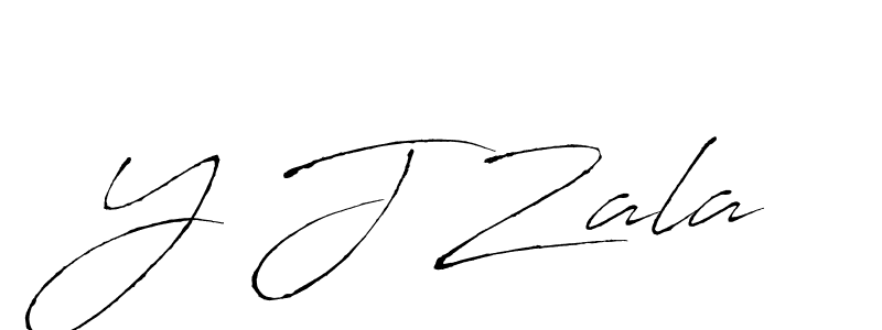 Design your own signature with our free online signature maker. With this signature software, you can create a handwritten (Antro_Vectra) signature for name Y J Zala. Y J Zala signature style 6 images and pictures png