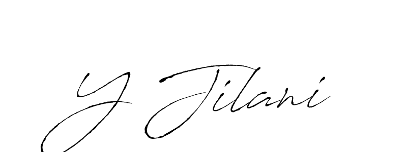 Also we have Y Jilani name is the best signature style. Create professional handwritten signature collection using Antro_Vectra autograph style. Y Jilani signature style 6 images and pictures png