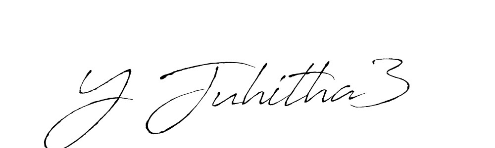 Also You can easily find your signature by using the search form. We will create Y Juhitha3 name handwritten signature images for you free of cost using Antro_Vectra sign style. Y Juhitha3 signature style 6 images and pictures png