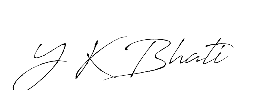This is the best signature style for the Y K Bhati name. Also you like these signature font (Antro_Vectra). Mix name signature. Y K Bhati signature style 6 images and pictures png