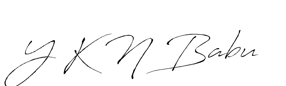 Also we have Y K N Babu name is the best signature style. Create professional handwritten signature collection using Antro_Vectra autograph style. Y K N Babu signature style 6 images and pictures png
