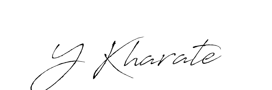 if you are searching for the best signature style for your name Y Kharate. so please give up your signature search. here we have designed multiple signature styles  using Antro_Vectra. Y Kharate signature style 6 images and pictures png