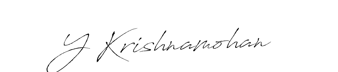 Make a beautiful signature design for name Y Krishnamohan. Use this online signature maker to create a handwritten signature for free. Y Krishnamohan signature style 6 images and pictures png