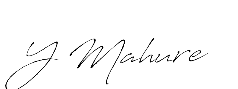 The best way (Antro_Vectra) to make a short signature is to pick only two or three words in your name. The name Y Mahure include a total of six letters. For converting this name. Y Mahure signature style 6 images and pictures png