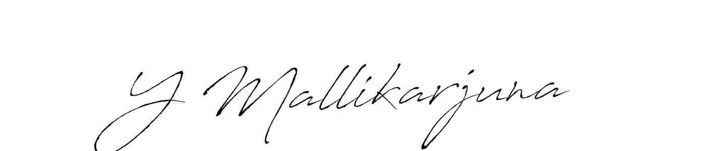 Make a beautiful signature design for name Y Mallikarjuna. With this signature (Antro_Vectra) style, you can create a handwritten signature for free. Y Mallikarjuna signature style 6 images and pictures png
