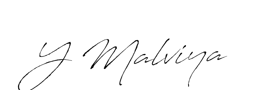 Also we have Y Malviya name is the best signature style. Create professional handwritten signature collection using Antro_Vectra autograph style. Y Malviya signature style 6 images and pictures png