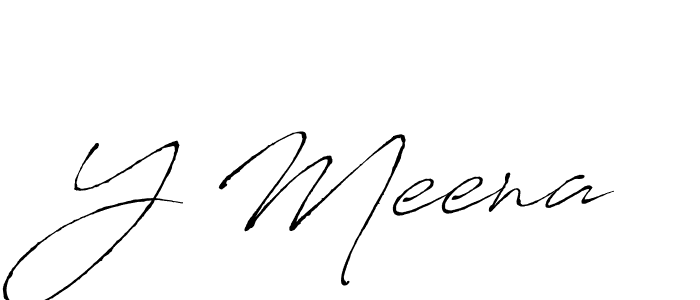 Also You can easily find your signature by using the search form. We will create Y Meena name handwritten signature images for you free of cost using Antro_Vectra sign style. Y Meena signature style 6 images and pictures png