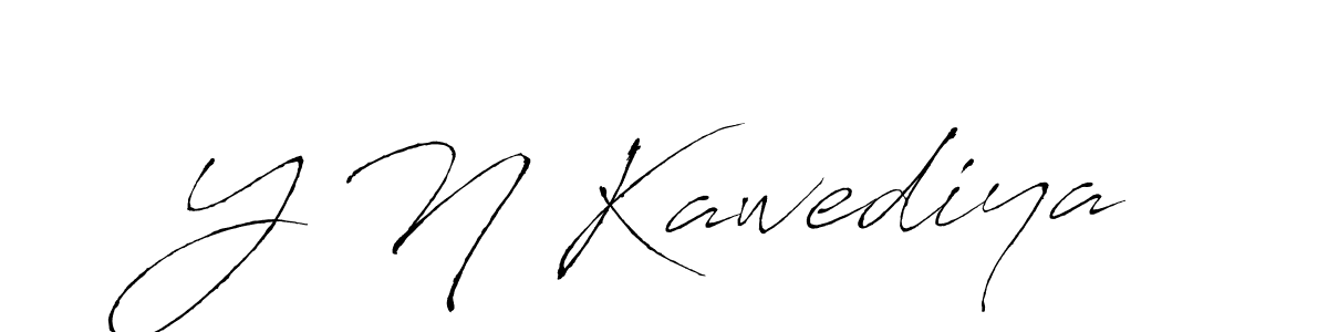 How to make Y N Kawediya signature? Antro_Vectra is a professional autograph style. Create handwritten signature for Y N Kawediya name. Y N Kawediya signature style 6 images and pictures png