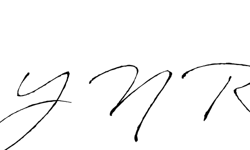 How to make Y N R name signature. Use Antro_Vectra style for creating short signs online. This is the latest handwritten sign. Y N R signature style 6 images and pictures png