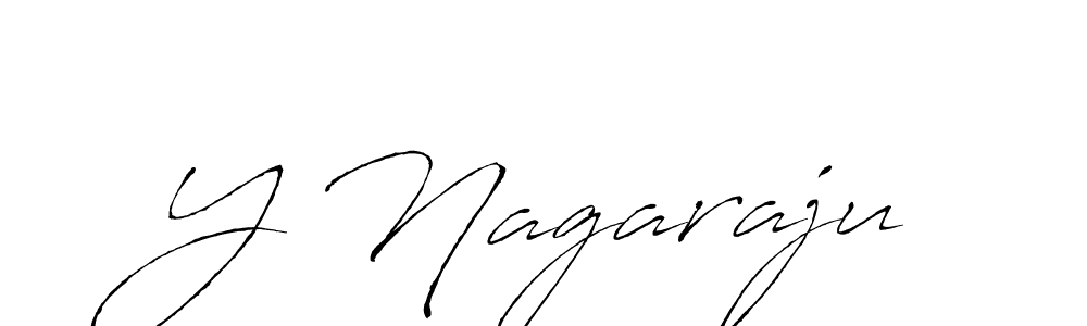 Make a beautiful signature design for name Y Nagaraju. With this signature (Antro_Vectra) style, you can create a handwritten signature for free. Y Nagaraju signature style 6 images and pictures png