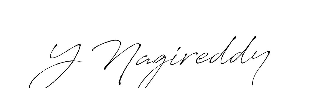 Create a beautiful signature design for name Y Nagireddy. With this signature (Antro_Vectra) fonts, you can make a handwritten signature for free. Y Nagireddy signature style 6 images and pictures png