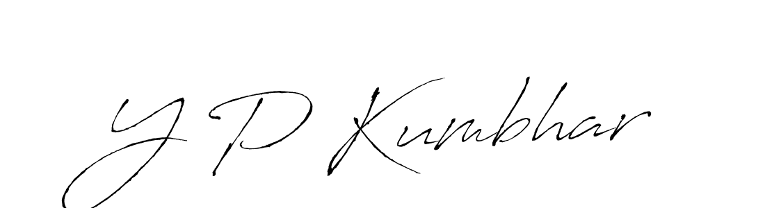 Antro_Vectra is a professional signature style that is perfect for those who want to add a touch of class to their signature. It is also a great choice for those who want to make their signature more unique. Get Y P Kumbhar name to fancy signature for free. Y P Kumbhar signature style 6 images and pictures png