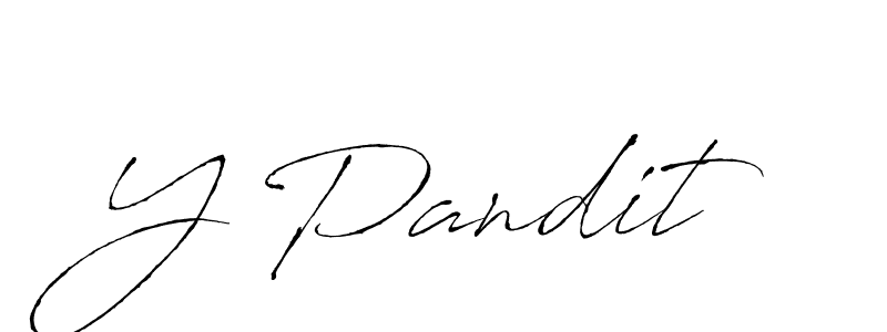 Also we have Y Pandit name is the best signature style. Create professional handwritten signature collection using Antro_Vectra autograph style. Y Pandit signature style 6 images and pictures png