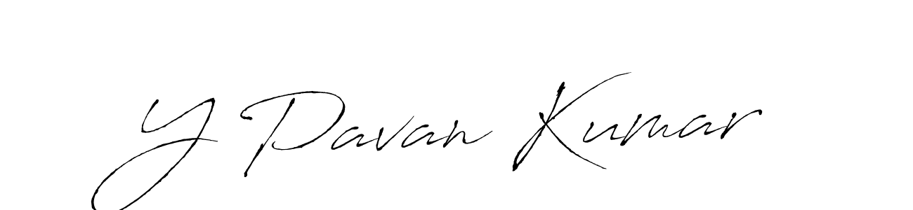 Y Pavan Kumar stylish signature style. Best Handwritten Sign (Antro_Vectra) for my name. Handwritten Signature Collection Ideas for my name Y Pavan Kumar. Y Pavan Kumar signature style 6 images and pictures png