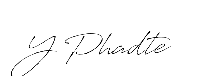 Make a beautiful signature design for name Y Phadte. Use this online signature maker to create a handwritten signature for free. Y Phadte signature style 6 images and pictures png