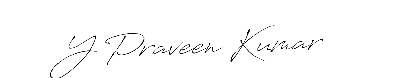 This is the best signature style for the Y Praveen Kumar name. Also you like these signature font (Antro_Vectra). Mix name signature. Y Praveen Kumar signature style 6 images and pictures png