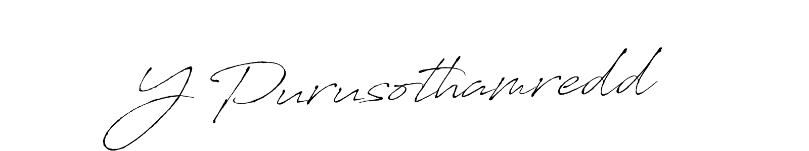 How to make Y Purusothamredd signature? Antro_Vectra is a professional autograph style. Create handwritten signature for Y Purusothamredd name. Y Purusothamredd signature style 6 images and pictures png