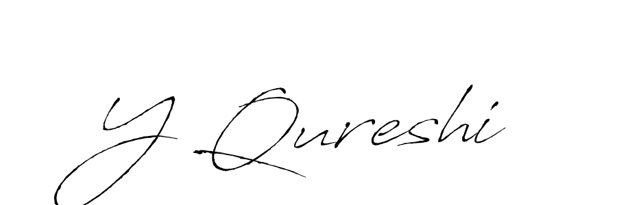 Also we have Y Qureshi name is the best signature style. Create professional handwritten signature collection using Antro_Vectra autograph style. Y Qureshi signature style 6 images and pictures png