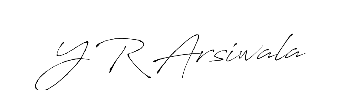 The best way (Antro_Vectra) to make a short signature is to pick only two or three words in your name. The name Y R Arsiwala include a total of six letters. For converting this name. Y R Arsiwala signature style 6 images and pictures png