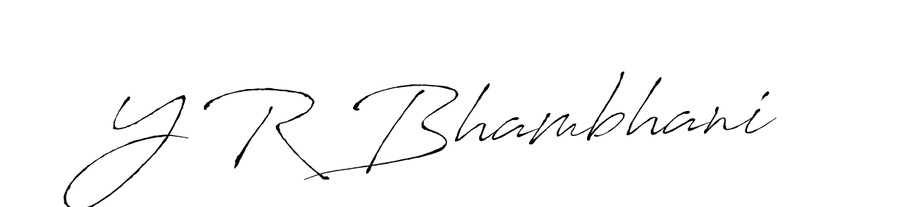 Make a beautiful signature design for name Y R Bhambhani. Use this online signature maker to create a handwritten signature for free. Y R Bhambhani signature style 6 images and pictures png