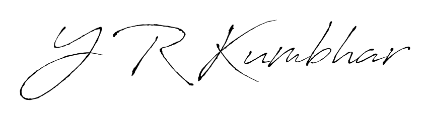 The Antro_Vectra font gives name Y R Kumbhar a signature that looks effortless yet distinguished. Download high-res PNG instantly. Y R Kumbhar signature style 6 images and pictures png