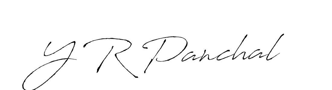 Create a beautiful signature design for name Y R Panchal. With this signature (Antro_Vectra) fonts, you can make a handwritten signature for free. Y R Panchal signature style 6 images and pictures png