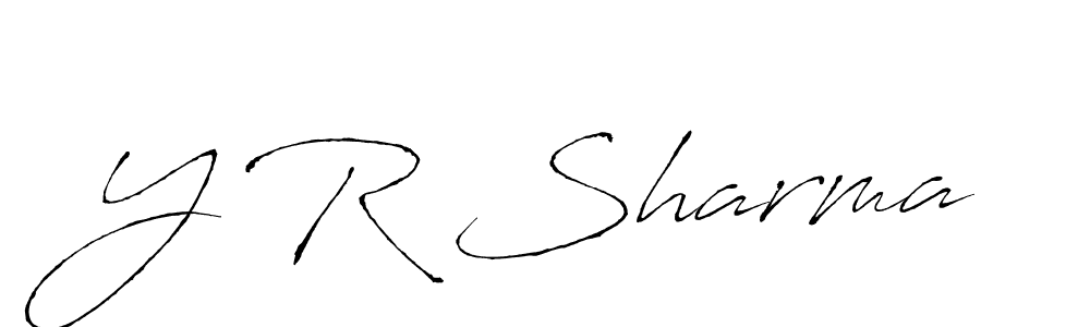 How to Draw Y R Sharma signature style? Antro_Vectra is a latest design signature styles for name Y R Sharma. Y R Sharma signature style 6 images and pictures png