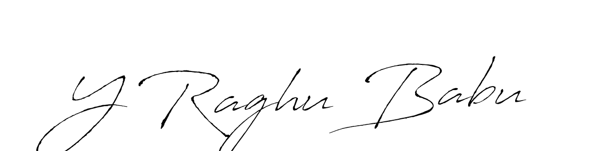 How to make Y Raghu Babu signature? Antro_Vectra is a professional autograph style. Create handwritten signature for Y Raghu Babu name. Y Raghu Babu signature style 6 images and pictures png