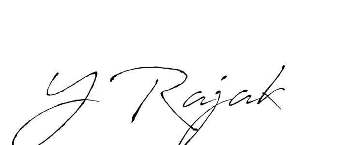 if you are searching for the best signature style for your name Y Rajak. so please give up your signature search. here we have designed multiple signature styles  using Antro_Vectra. Y Rajak signature style 6 images and pictures png