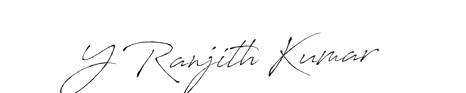 The best way (Antro_Vectra) to make a short signature is to pick only two or three words in your name. The name Y Ranjith Kumar include a total of six letters. For converting this name. Y Ranjith Kumar signature style 6 images and pictures png