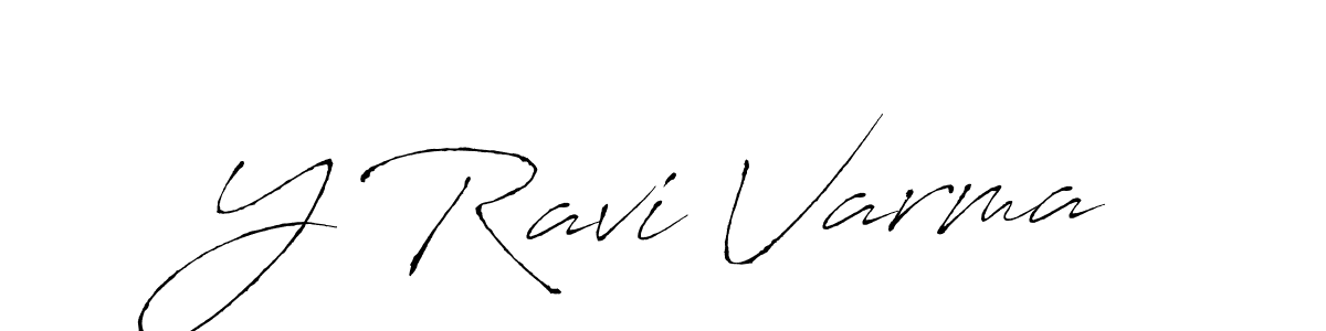 Antro_Vectra is a professional signature style that is perfect for those who want to add a touch of class to their signature. It is also a great choice for those who want to make their signature more unique. Get Y Ravi Varma name to fancy signature for free. Y Ravi Varma signature style 6 images and pictures png