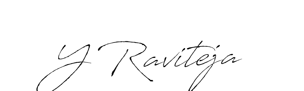 Design your own signature with our free online signature maker. With this signature software, you can create a handwritten (Antro_Vectra) signature for name Y Raviteja. Y Raviteja signature style 6 images and pictures png