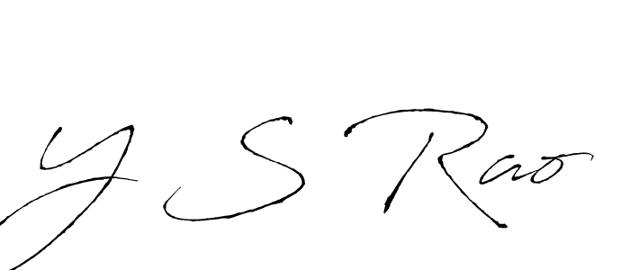 It looks lik you need a new signature style for name Y S Rao. Design unique handwritten (Antro_Vectra) signature with our free signature maker in just a few clicks. Y S Rao signature style 6 images and pictures png