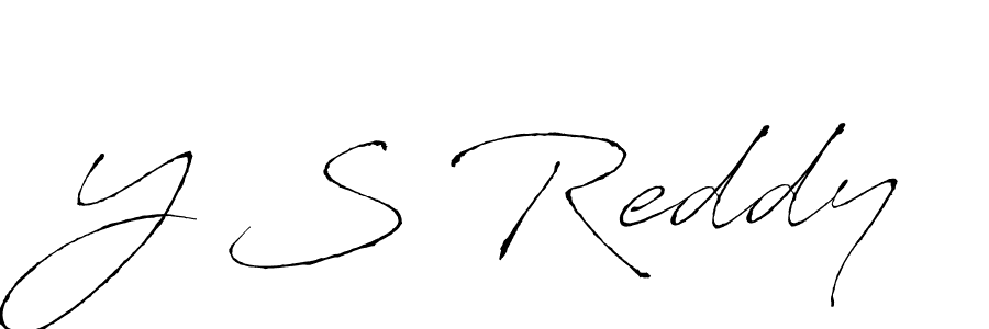 Create a beautiful signature design for name Y S Reddy. With this signature (Antro_Vectra) fonts, you can make a handwritten signature for free. Y S Reddy signature style 6 images and pictures png