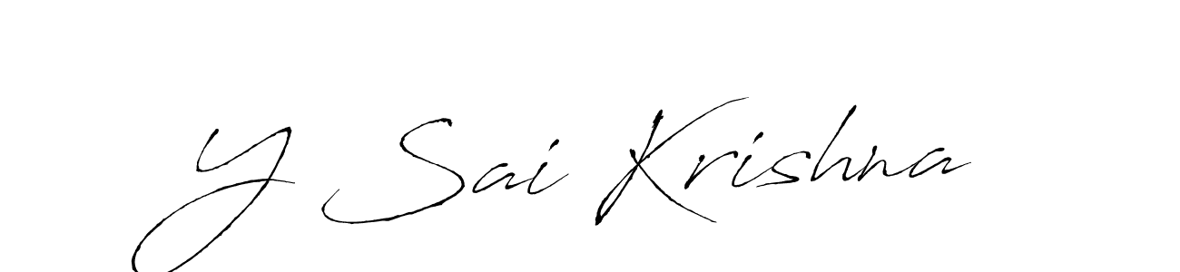 This is the best signature style for the Y Sai Krishna name. Also you like these signature font (Antro_Vectra). Mix name signature. Y Sai Krishna signature style 6 images and pictures png