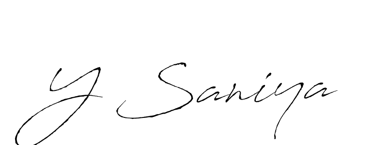Design your own signature with our free online signature maker. With this signature software, you can create a handwritten (Antro_Vectra) signature for name Y Saniya. Y Saniya signature style 6 images and pictures png