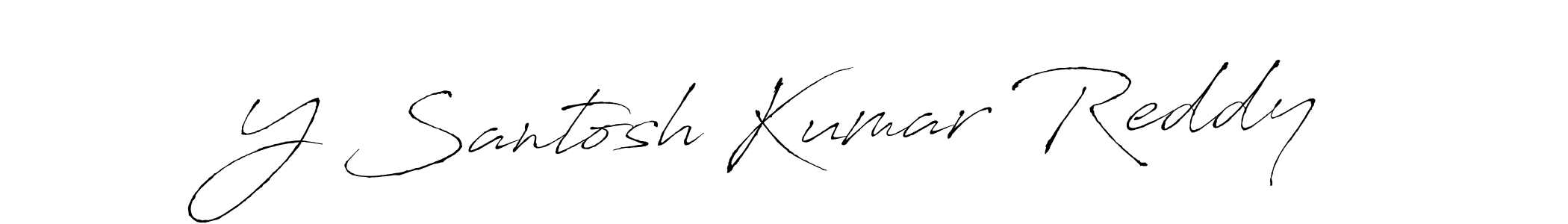 Make a short Y Santosh Kumar Reddy signature style. Manage your documents anywhere anytime using Antro_Vectra. Create and add eSignatures, submit forms, share and send files easily. Y Santosh Kumar Reddy signature style 6 images and pictures png