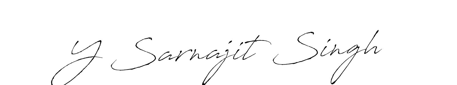 Make a beautiful signature design for name Y Sarnajit Singh. With this signature (Antro_Vectra) style, you can create a handwritten signature for free. Y Sarnajit Singh signature style 6 images and pictures png