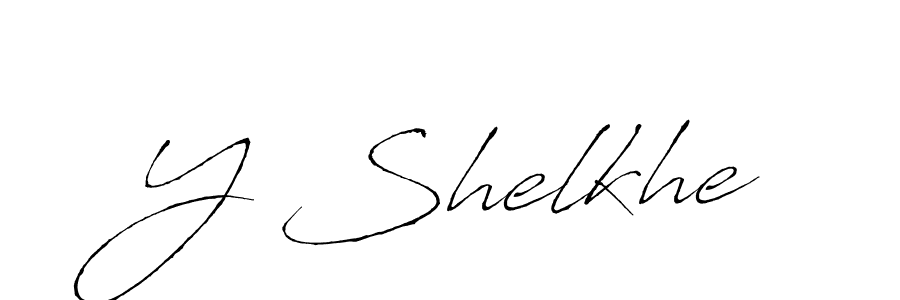 Create a beautiful signature design for name Y Shelkhe. With this signature (Antro_Vectra) fonts, you can make a handwritten signature for free. Y Shelkhe signature style 6 images and pictures png