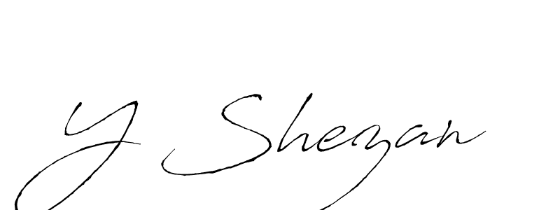 Design your own signature with our free online signature maker. With this signature software, you can create a handwritten (Antro_Vectra) signature for name Y Shezan. Y Shezan signature style 6 images and pictures png