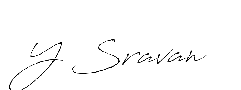 Antro_Vectra is a professional signature style that is perfect for those who want to add a touch of class to their signature. It is also a great choice for those who want to make their signature more unique. Get Y Sravan name to fancy signature for free. Y Sravan signature style 6 images and pictures png