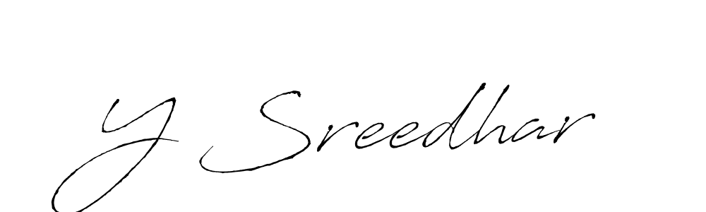 Use a signature maker to create a handwritten signature online. With this signature software, you can design (Antro_Vectra) your own signature for name Y Sreedhar. Y Sreedhar signature style 6 images and pictures png