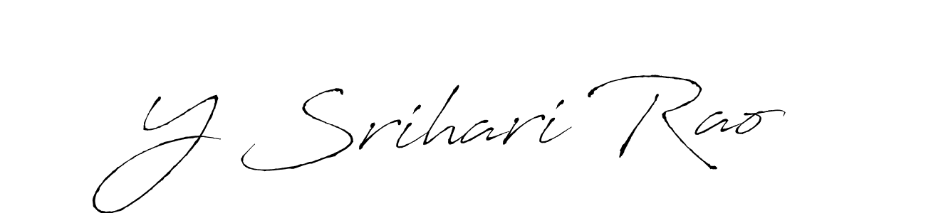 Also we have Y Srihari Rao name is the best signature style. Create professional handwritten signature collection using Antro_Vectra autograph style. Y Srihari Rao signature style 6 images and pictures png