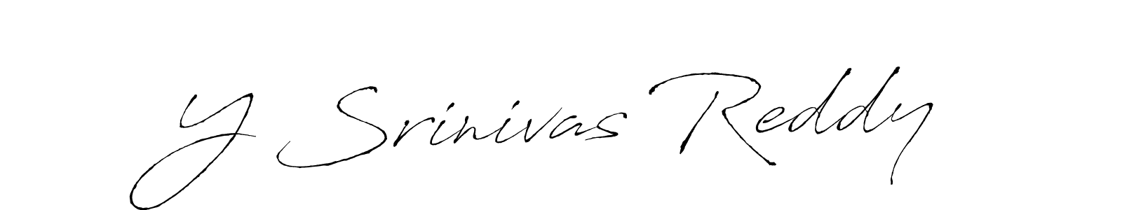 Design your own signature with our free online signature maker. With this signature software, you can create a handwritten (Antro_Vectra) signature for name Y Srinivas Reddy. Y Srinivas Reddy signature style 6 images and pictures png