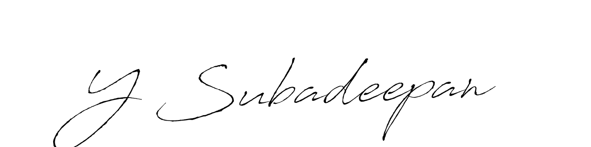 Best and Professional Signature Style for Y Subadeepan. Antro_Vectra Best Signature Style Collection. Y Subadeepan signature style 6 images and pictures png