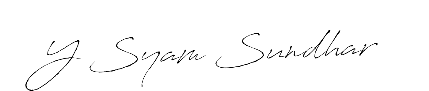 You can use this online signature creator to create a handwritten signature for the name Y Syam Sundhar. This is the best online autograph maker. Y Syam Sundhar signature style 6 images and pictures png