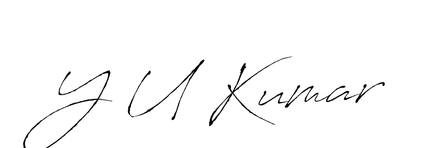 You should practise on your own different ways (Antro_Vectra) to write your name (Y U Kumar) in signature. don't let someone else do it for you. Y U Kumar signature style 6 images and pictures png